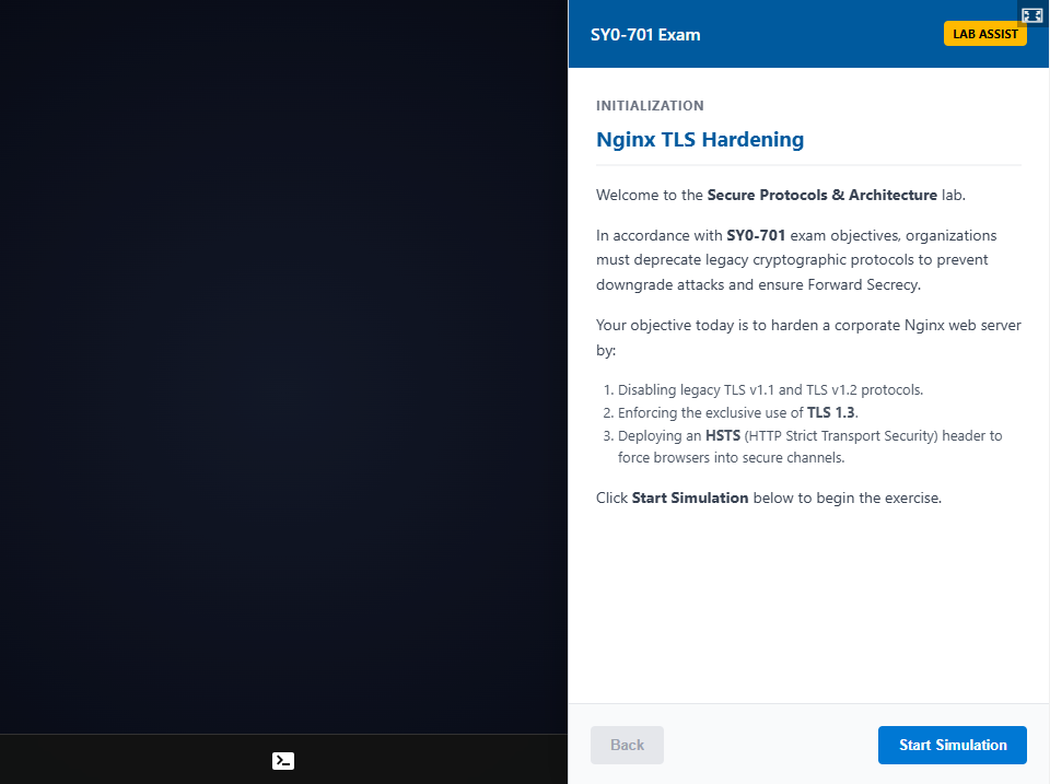 SY0-701 Lab: Hardening an Nginx Server for TLS 1.3