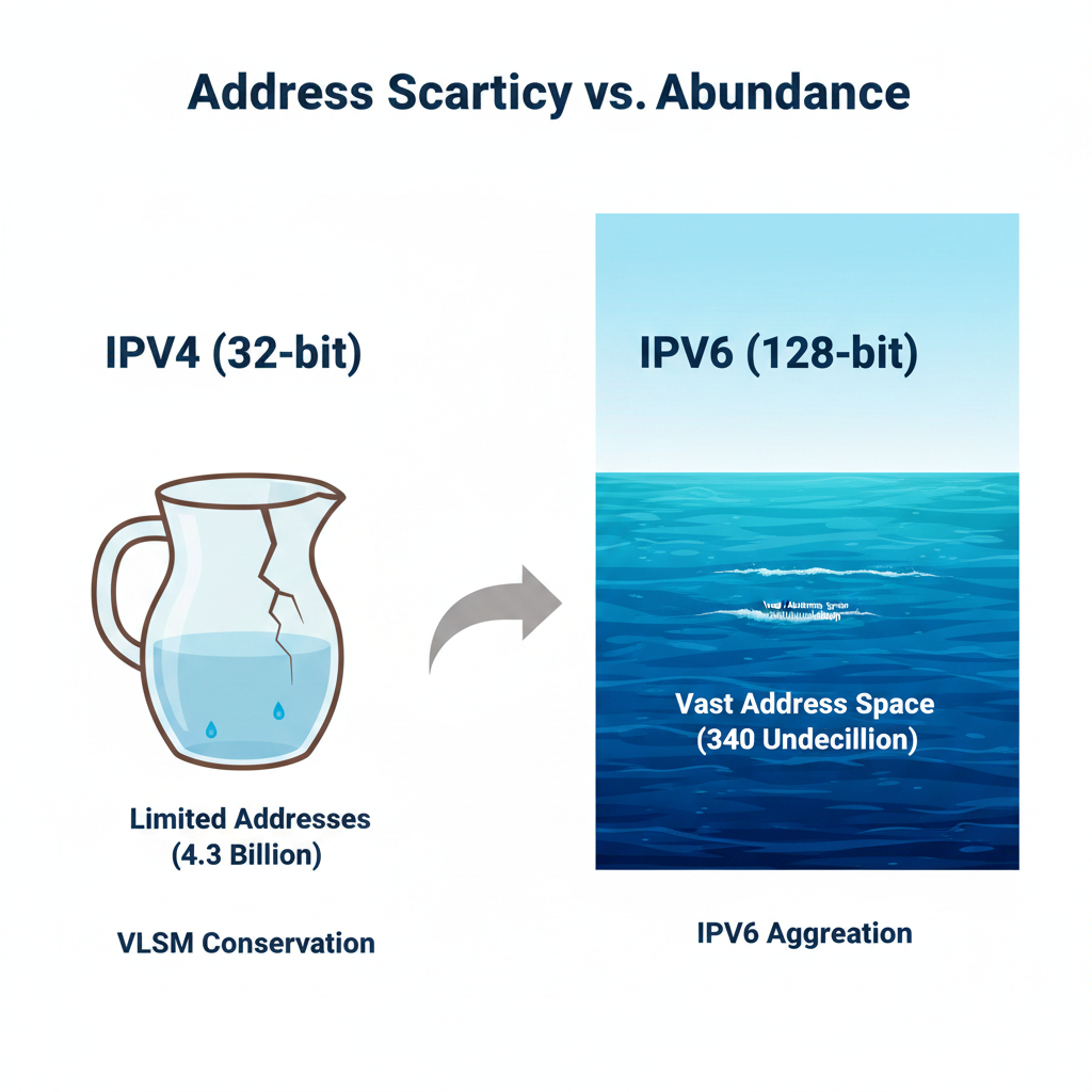 Address Scarcity vs. Abundance Infographic